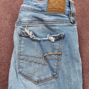 Distressed American Eagle skinny jeans